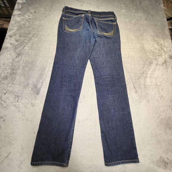 Old Navy Special Edition Jeans Womens 8 Blue Denim Straight Leg Stretch 5 Pocket - Picture 10 of 11